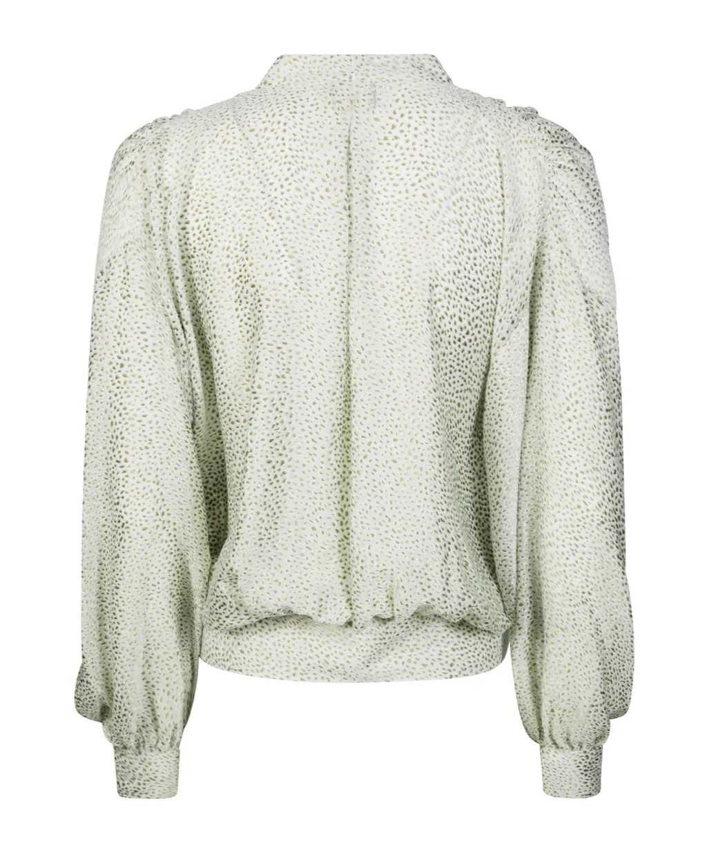Forte Forte Abstract-Pattern Long Sleeved Blouse