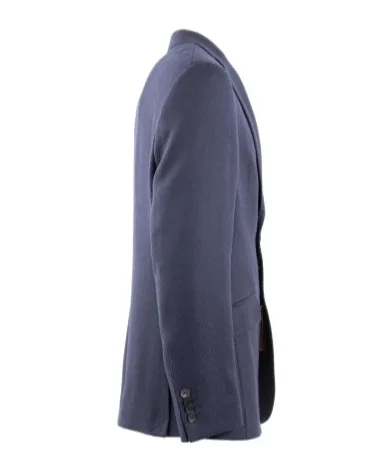 Notched Patterned Blazer