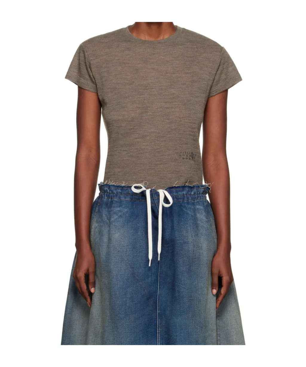 Sheer Wool Jersey T-Shirt