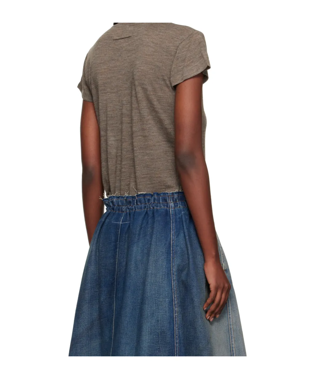 Sheer Wool Jersey T-Shirt