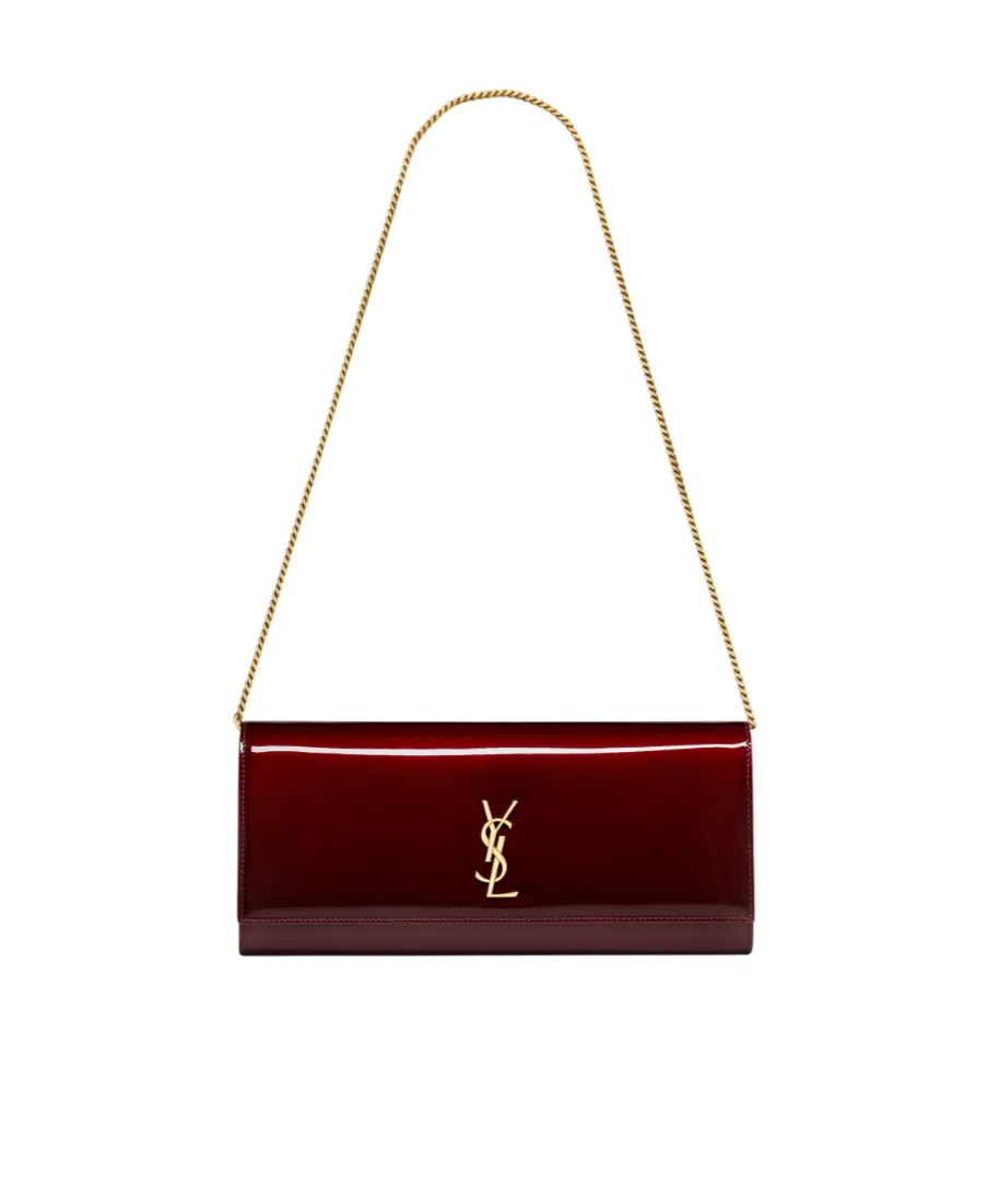 Saint Laurent Kate Foldover Top Clutch Bag