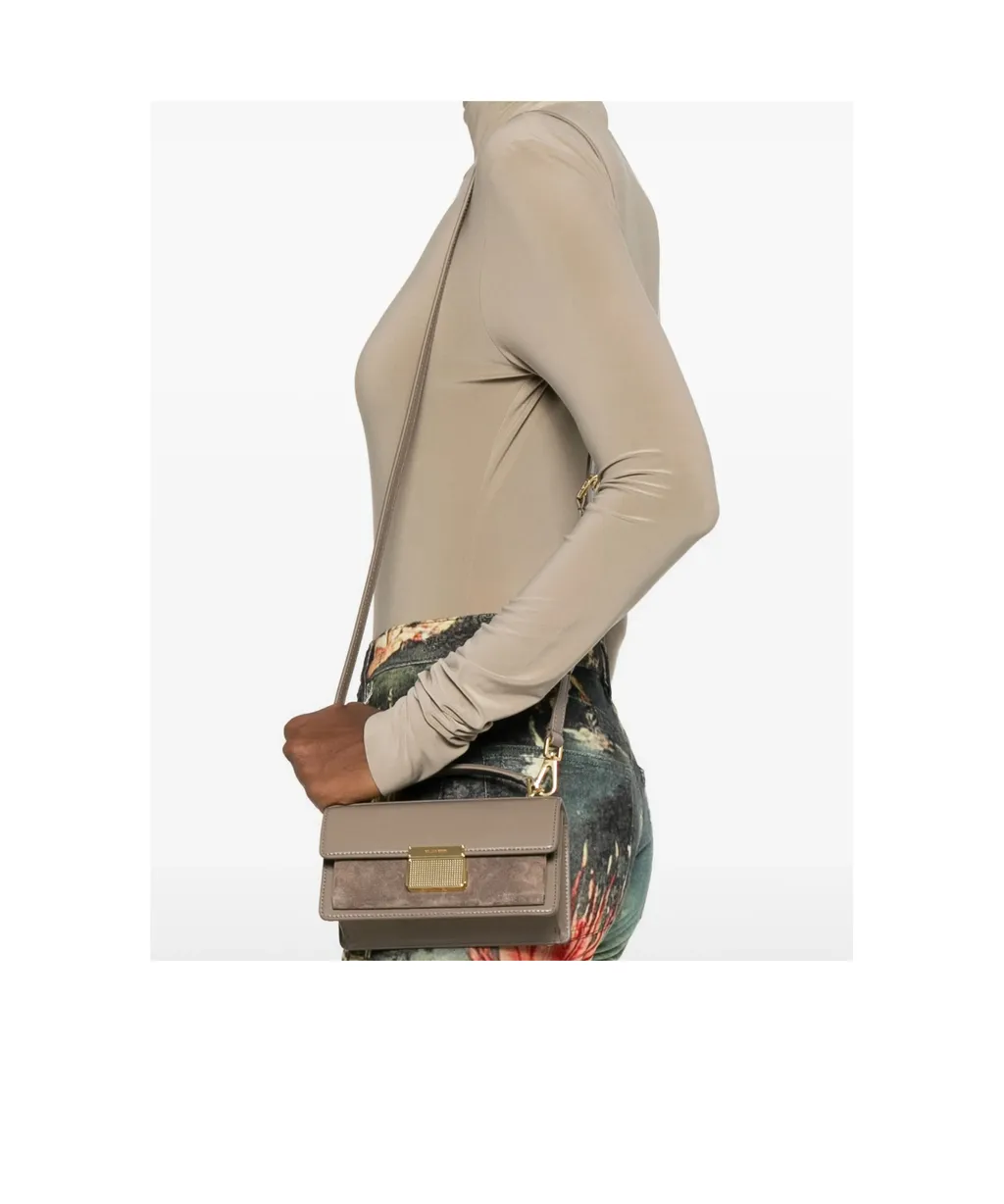 Small Venezia Suede-Panelled Tote Bag