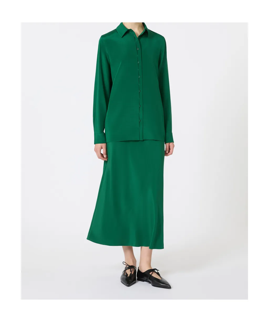 Stretch Silk Cady Shirt