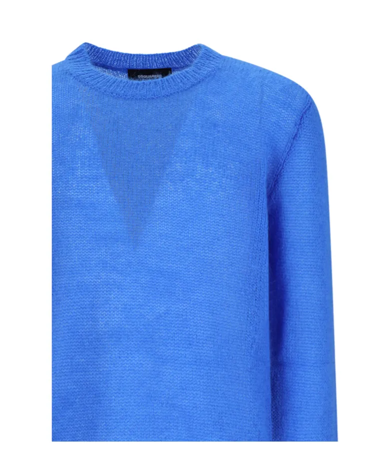 Dsquared2 Logo Plaque Knitted Jumper