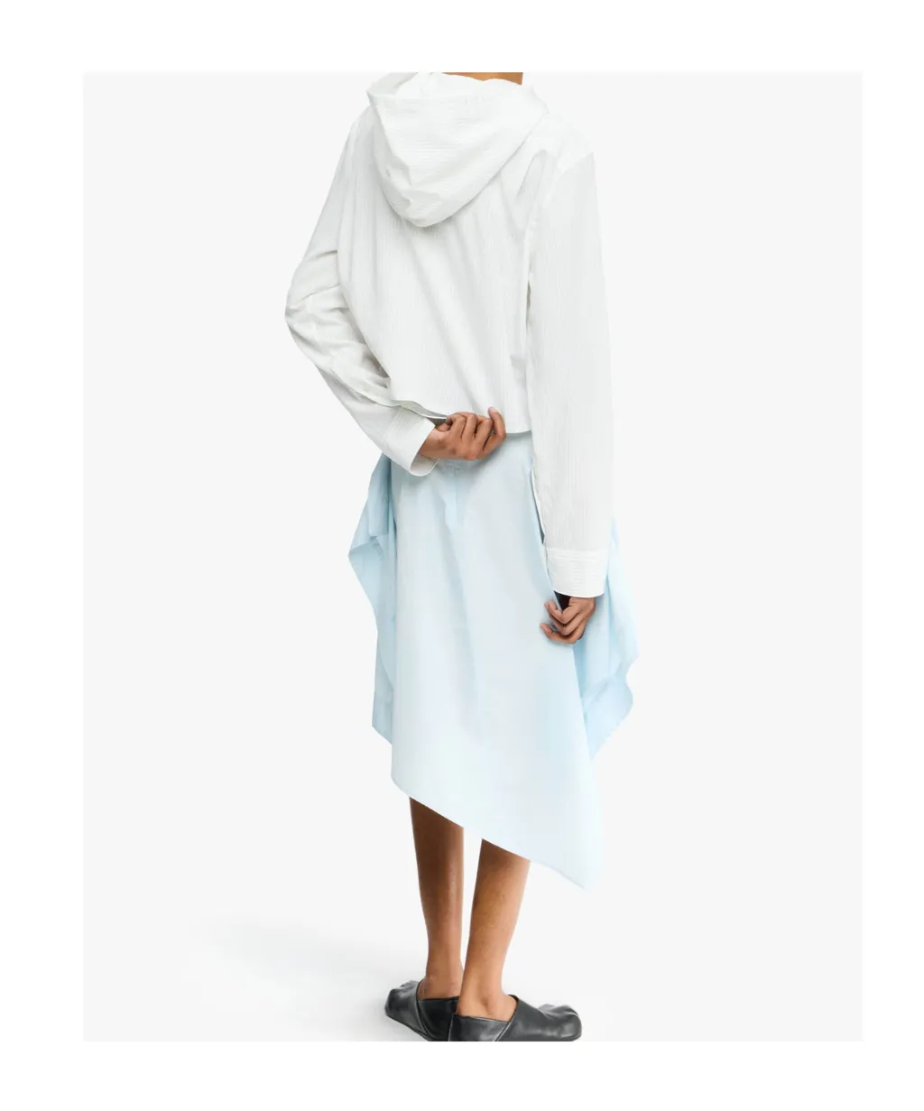 Cropped Hooded Shirt