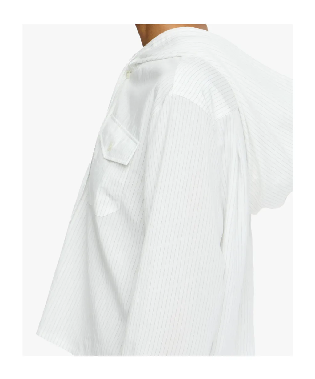 Cropped Hooded Shirt