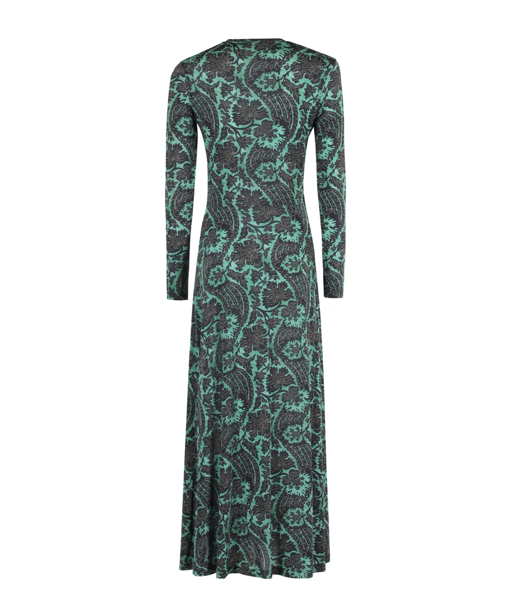 Naia Long Sleeve Ruched Midi Dress