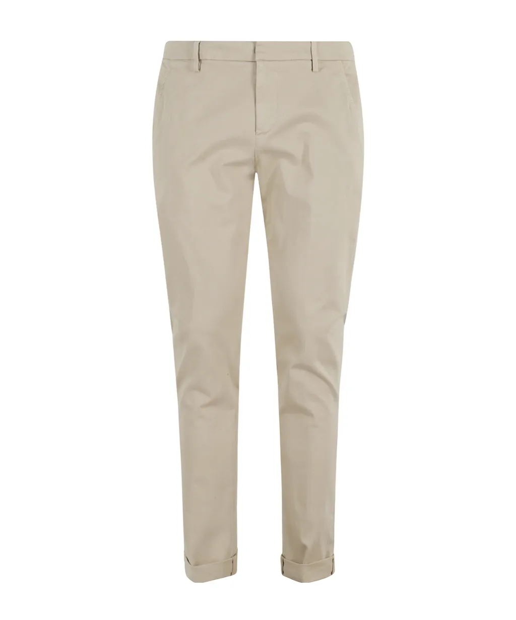 Belt-Lined Casual Pants