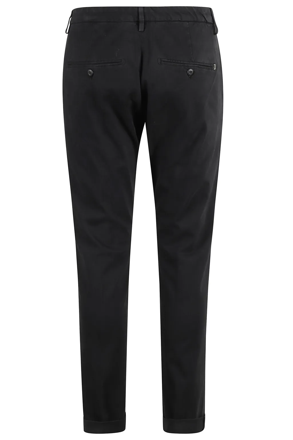 Cuffed Straight-Leg Trousers