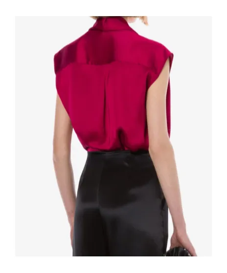 Satin Wrap Top