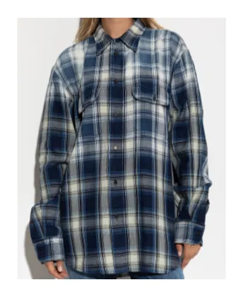 Checked-Pattern Shirt