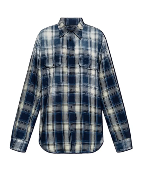 Checked-Pattern Shirt
