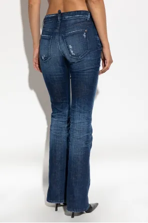 Distressed Flared Jeans