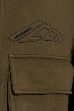 Embroidered-Logo Hoodie