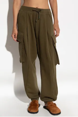 Pleated-Front Cargo Trousers