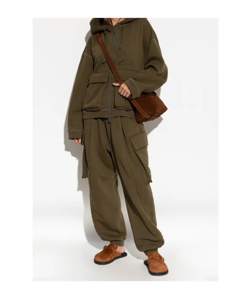 Pleated-Front Cargo Trousers