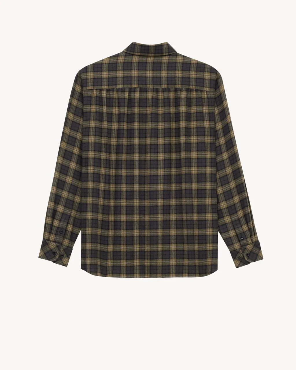Saint Laurent Embroidered Checked Overshirt