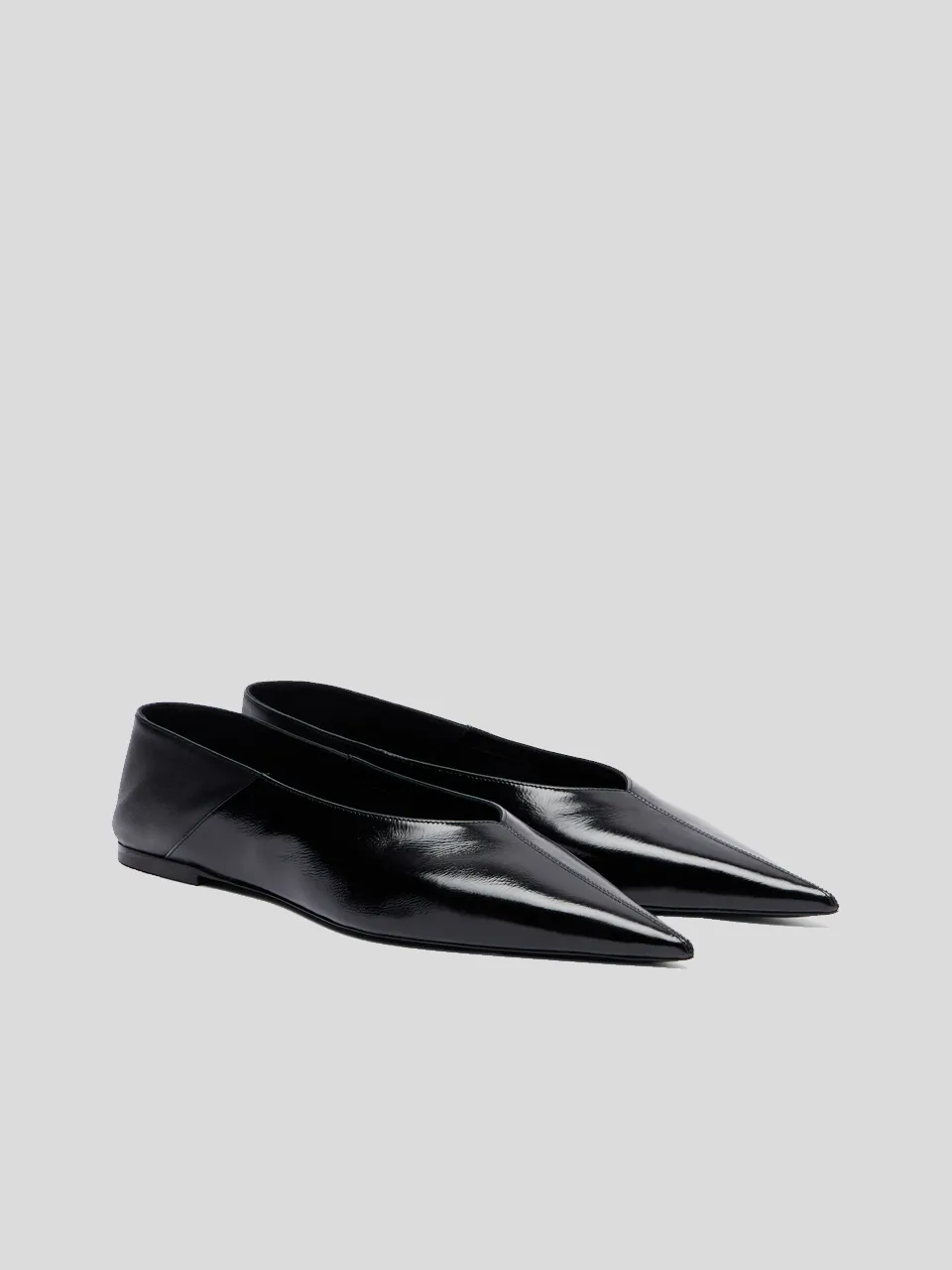 Nour Pointed-Toe Leather Mules