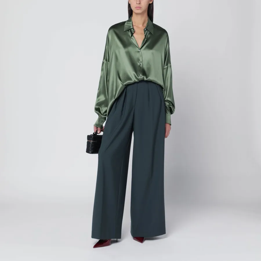 Dries Van Noten Pleat Wide-Leg Pants