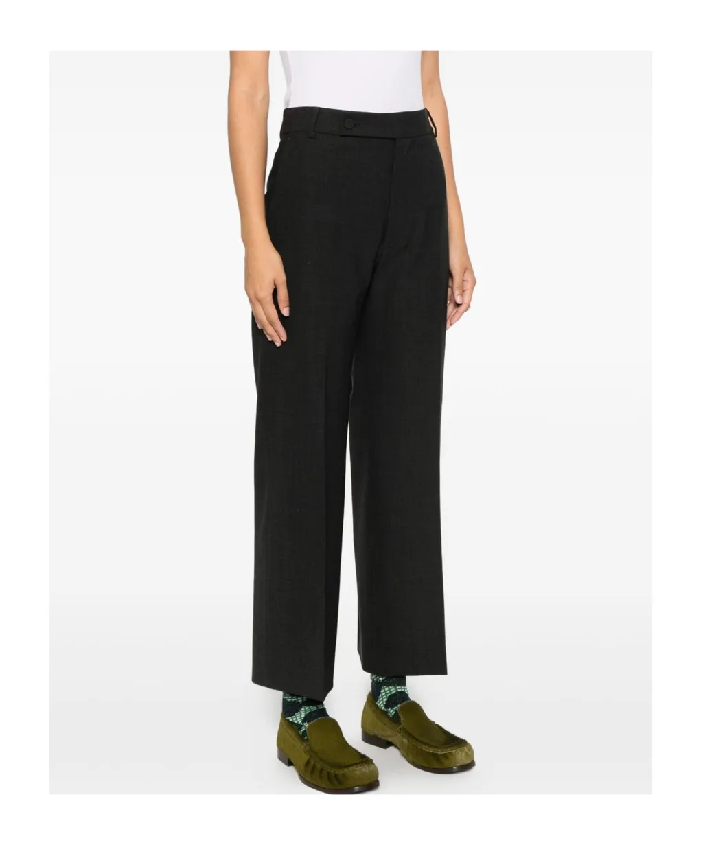 Plan C Cropped Wool Pants