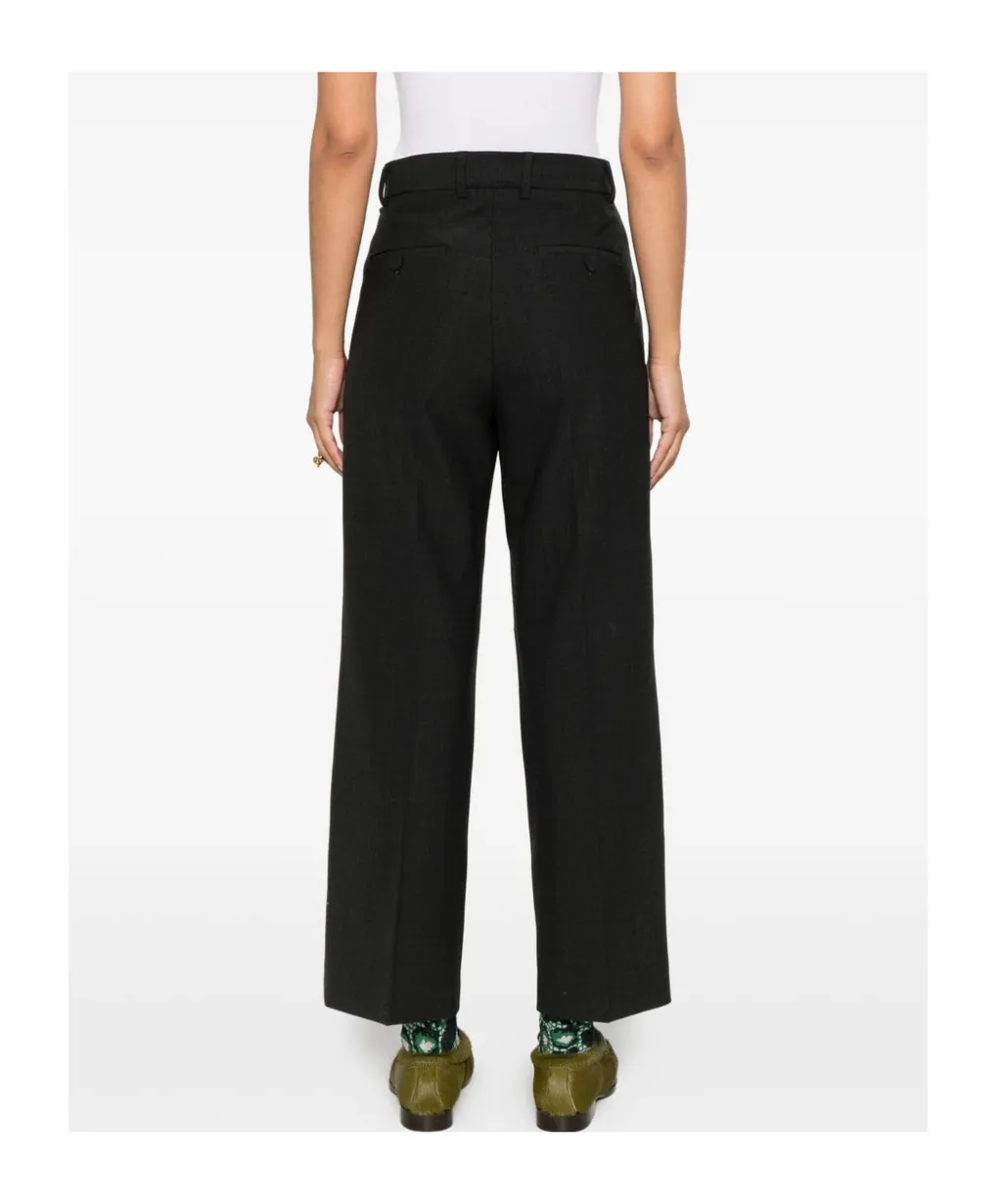Plan C Cropped Wool Pants
