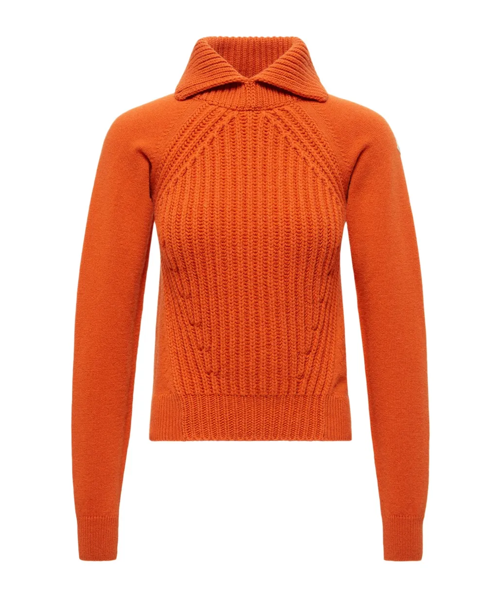 Wool & Cashmere High Collar Sweater