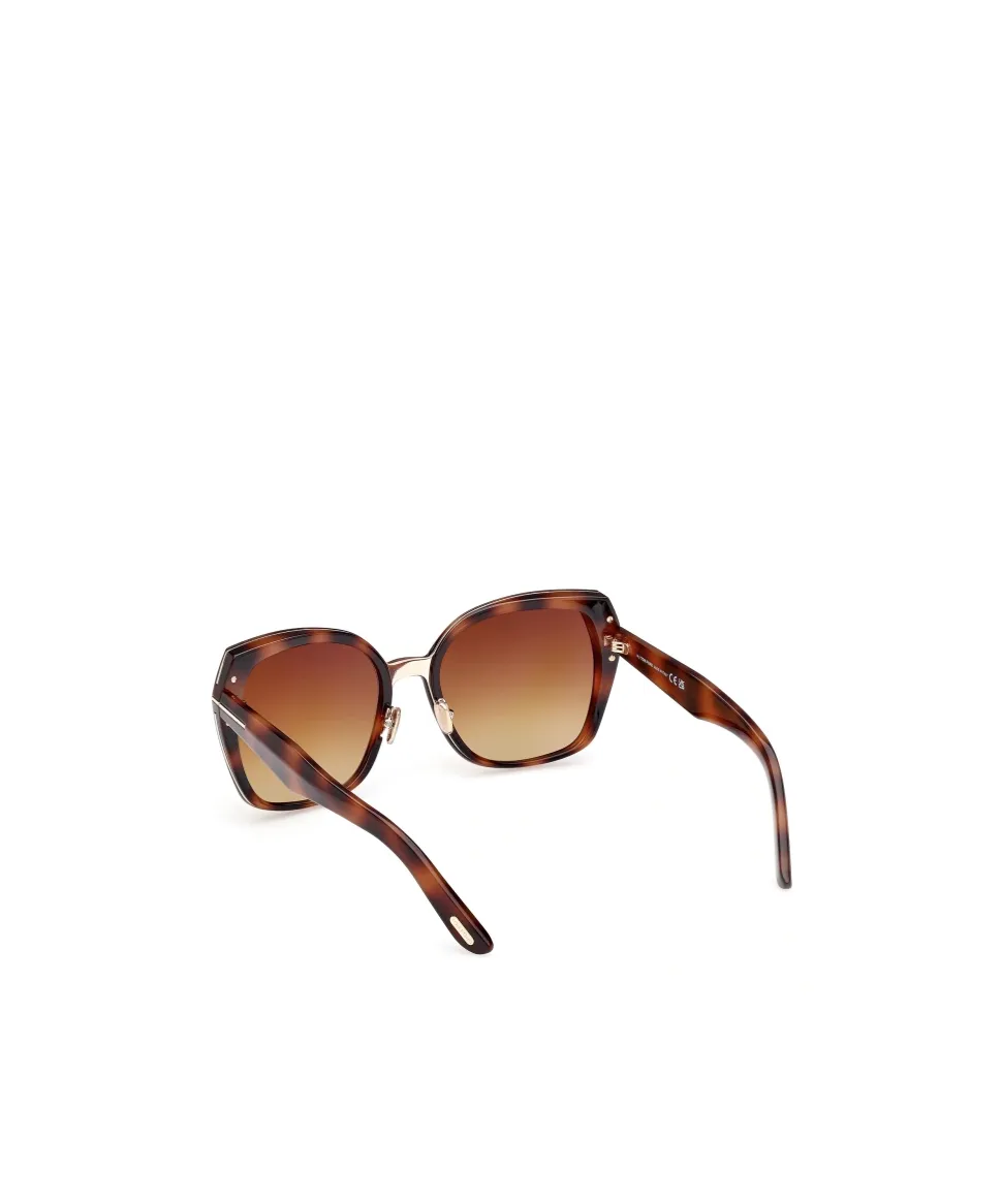 Tom Ford Eyewear Plum Square-Frame Sunglasses