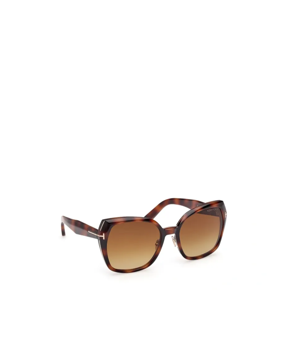 Tom Ford Eyewear Plum Square-Frame Sunglasses