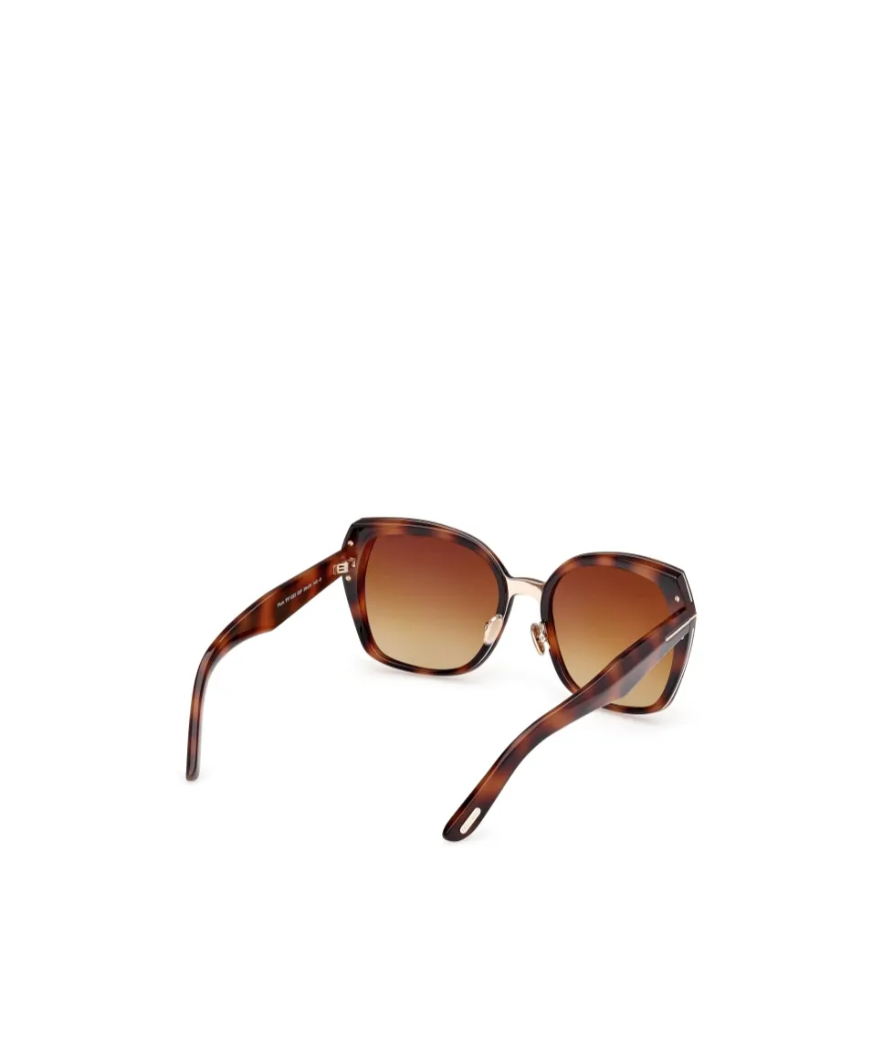Tom Ford Eyewear Plum Square-Frame Sunglasses
