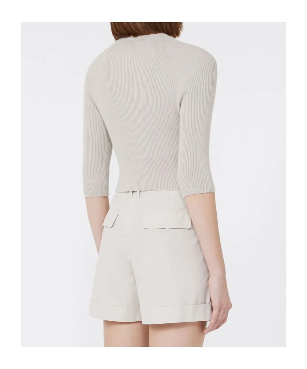 Cropped Cotton Cardigan