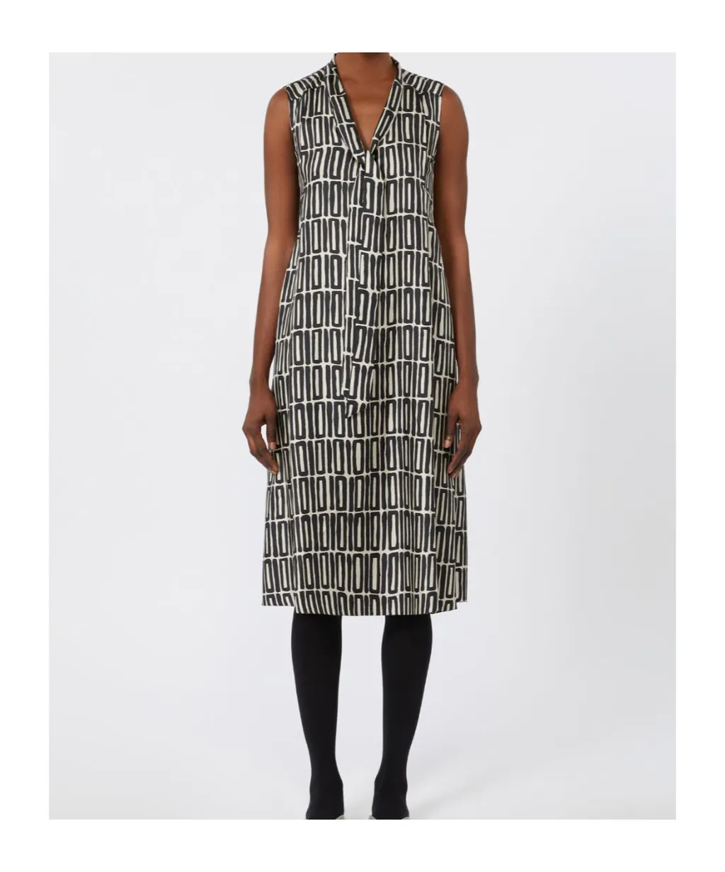 Short Printed Silk Dress