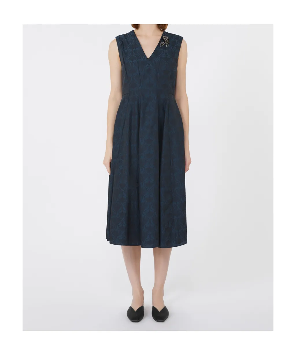 Flared Jacquard Dress
