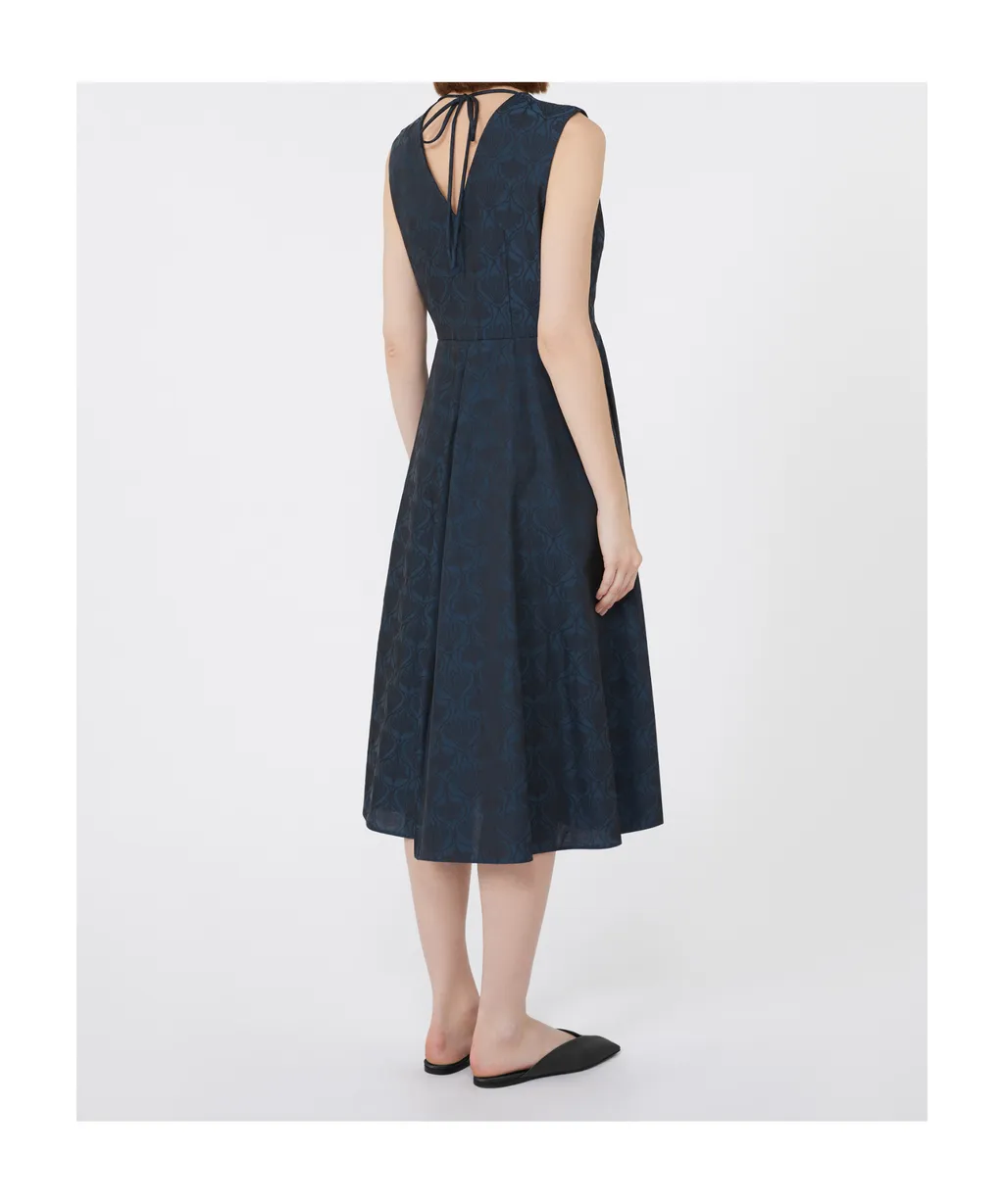 Flared Jacquard Dress