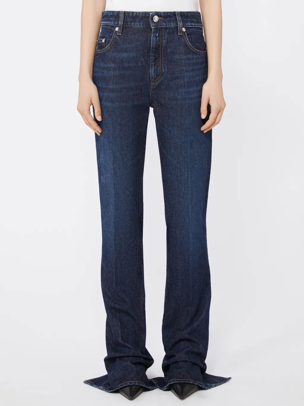 Low-Waisted Flared Jeans
