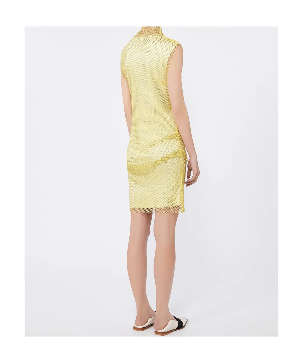 Sleeveless Dress With Rhinestones