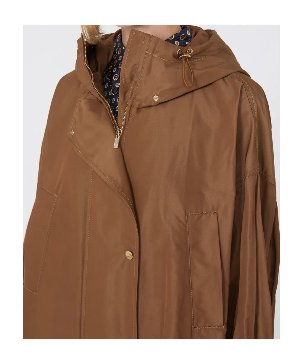 Cotton-Blend Faille Parka