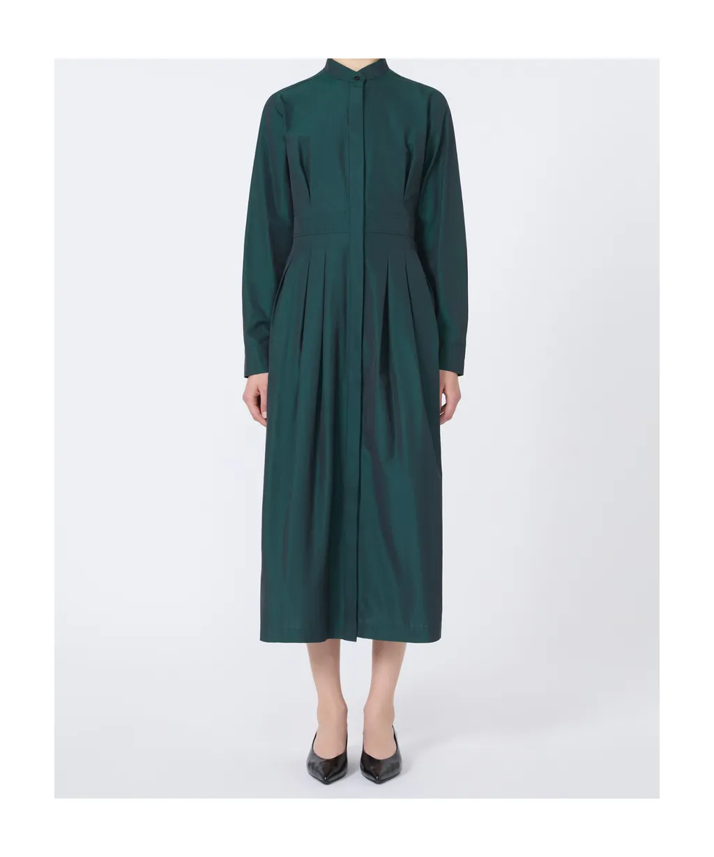 Taffeta Shirt Dress