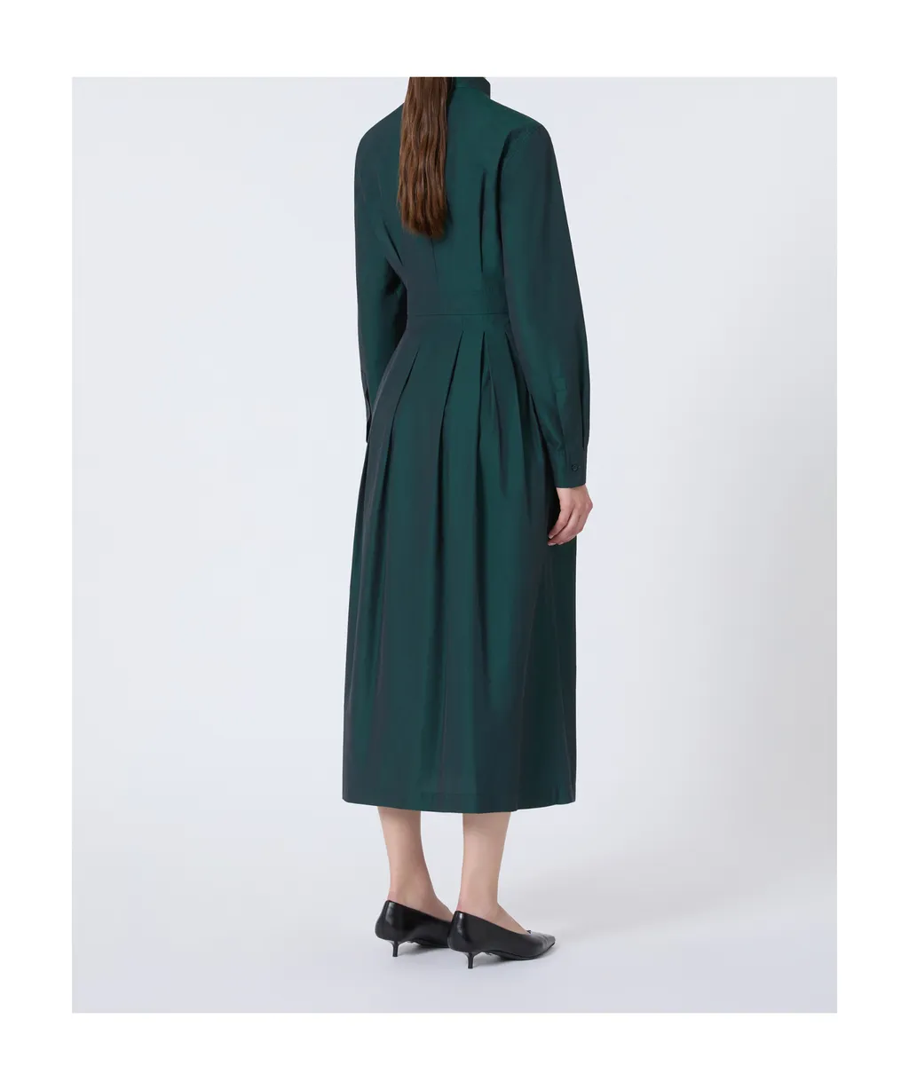 Taffeta Shirt Dress