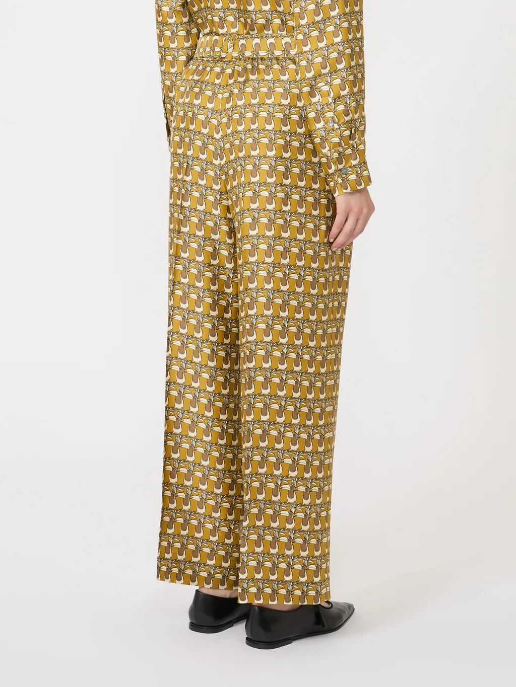 Printed Silk Trousers