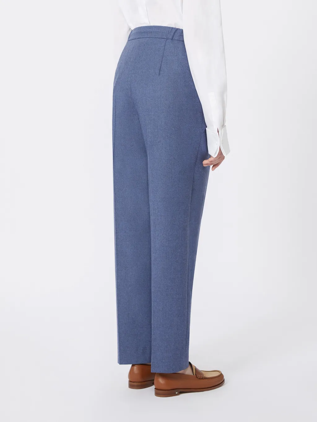 Belted Cashmere Trousers