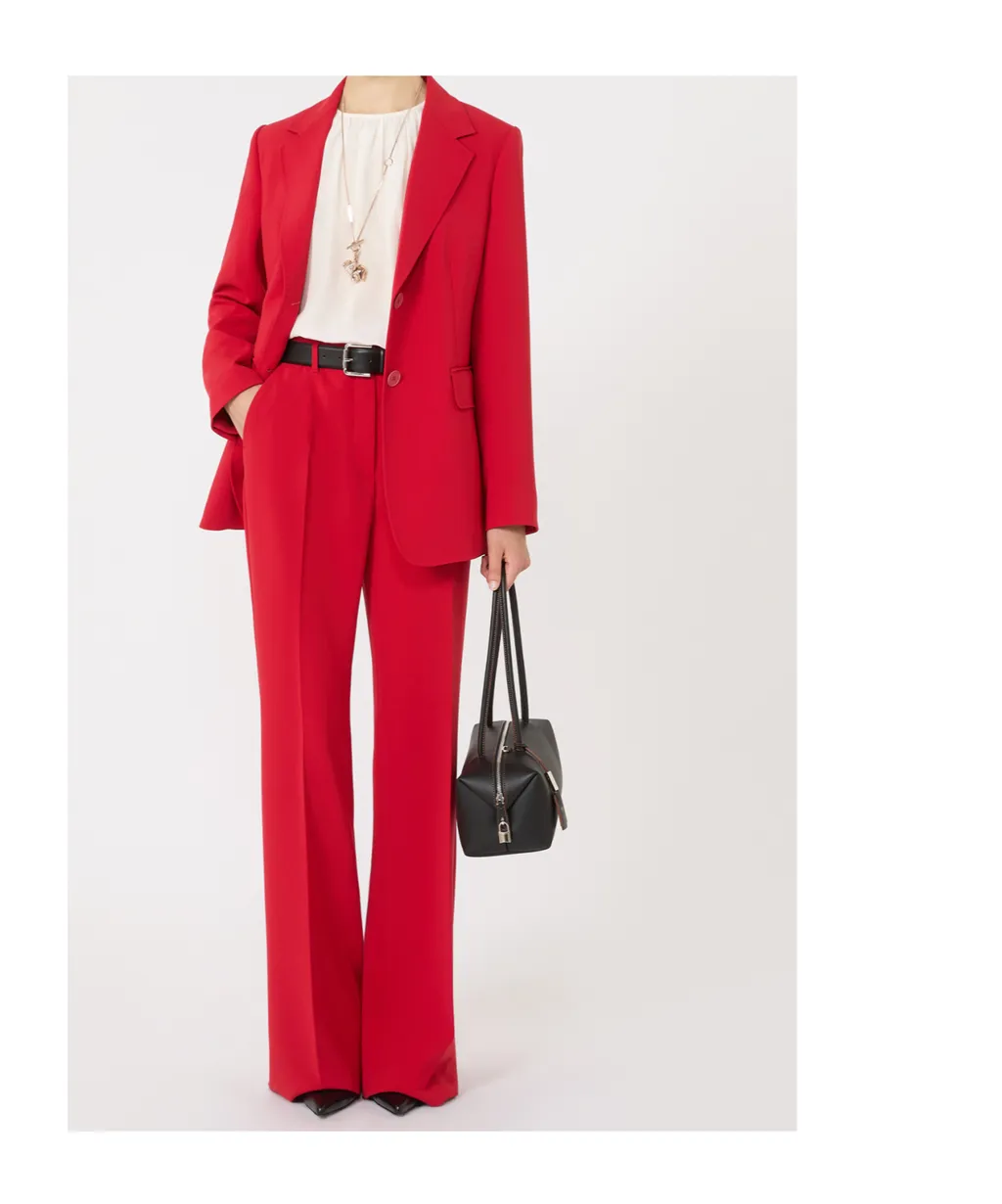 Flared Cady Trousers