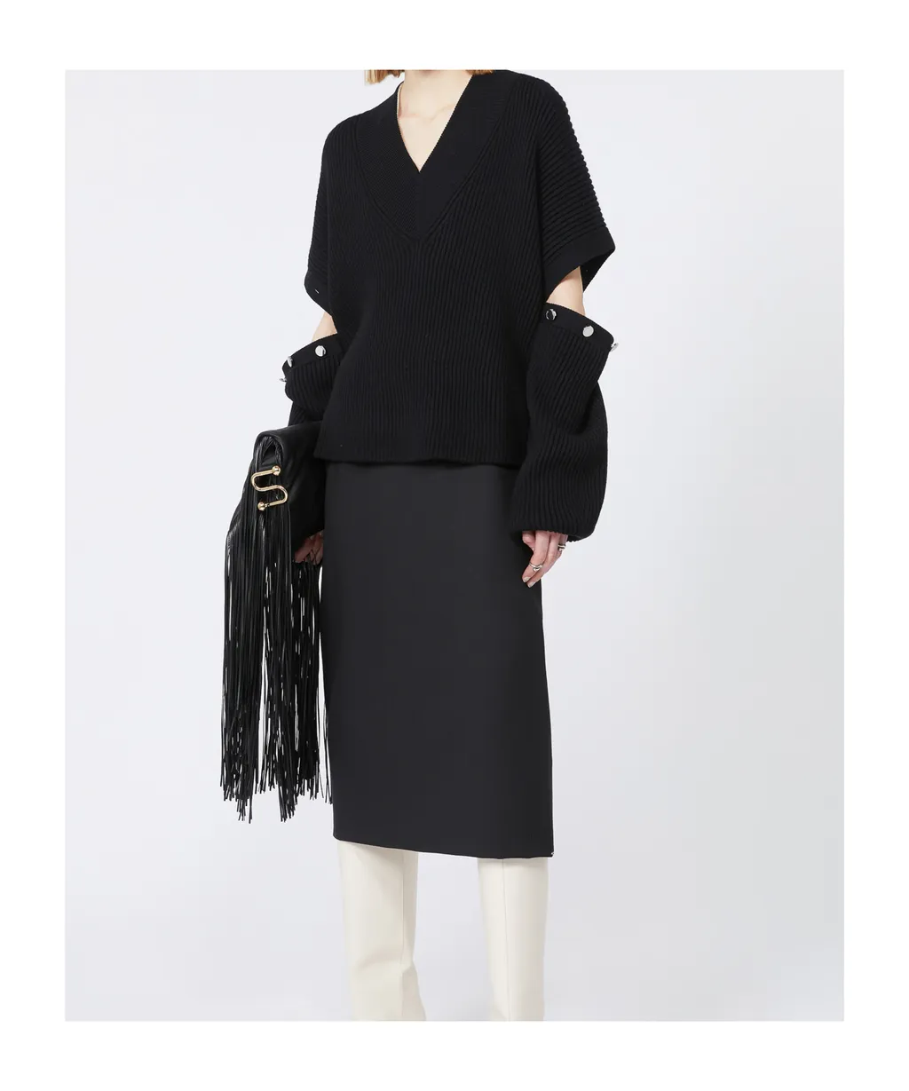 Oversized Jumper With Detachable Sleeves