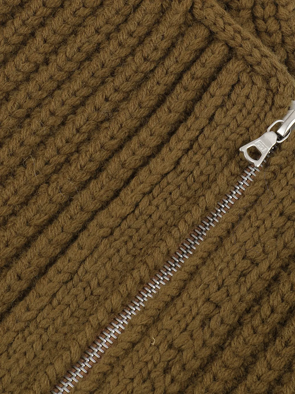 Dries Van Noten Zip-Up Ribbed Collar
