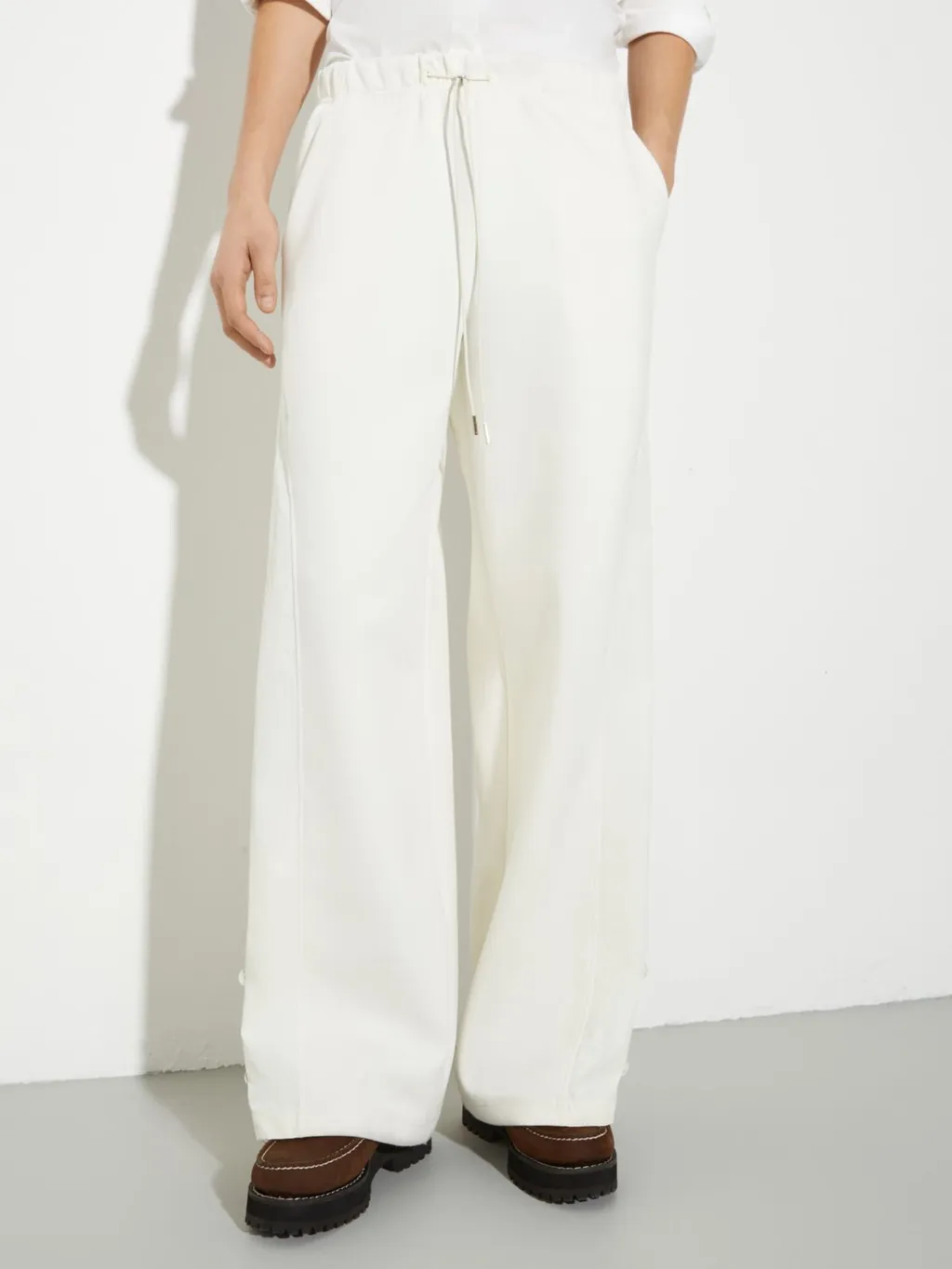 Cotton-Blend And Nylon Joggers