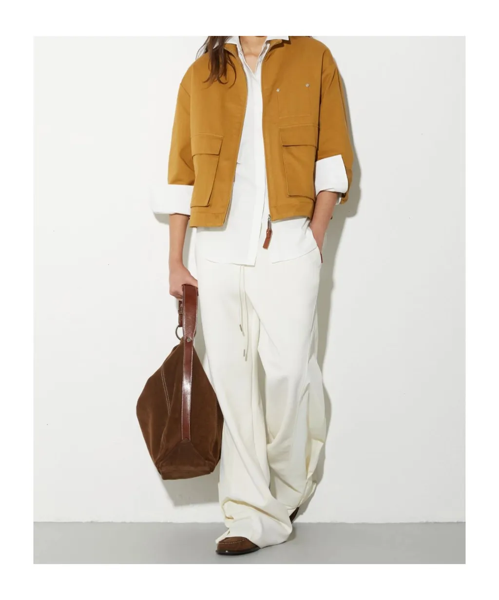 Cotton-Blend And Nylon Joggers
