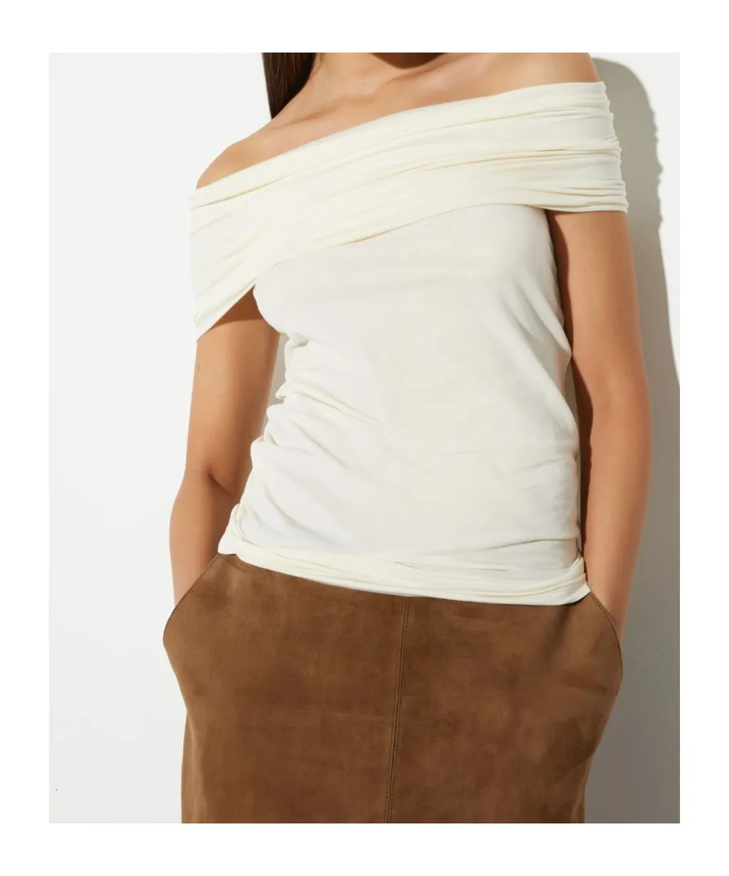 Off-The-Shoulder Jersey Top