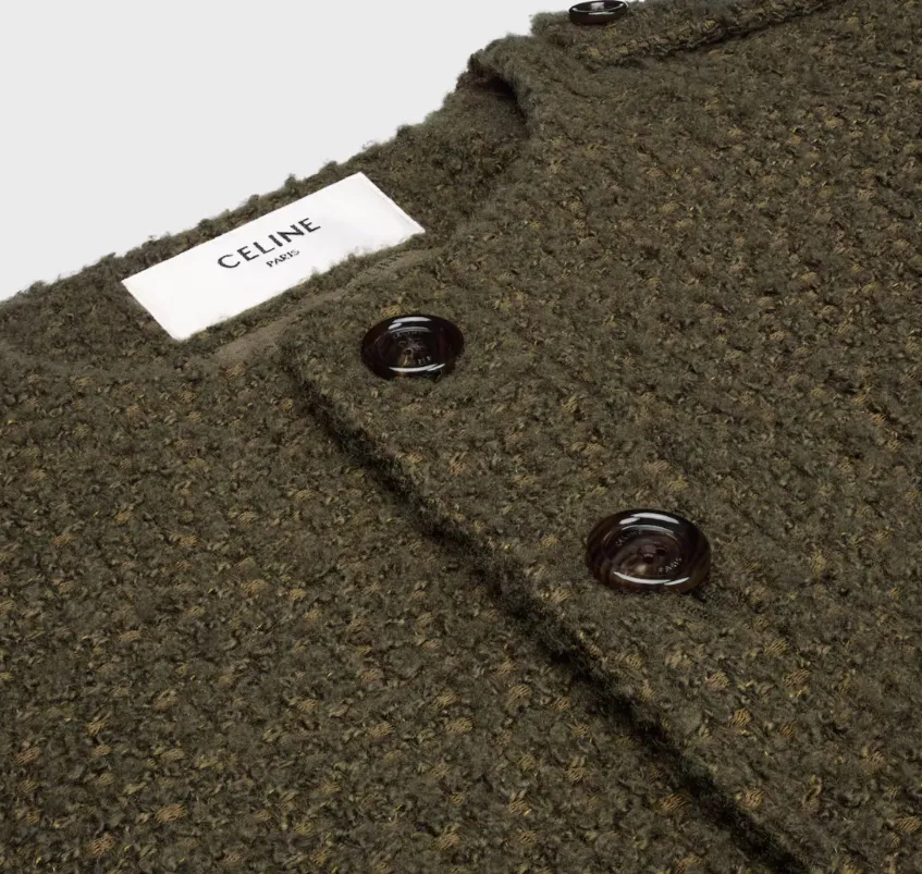 Chasseur Jacket In Cashmere Bouclette Natte