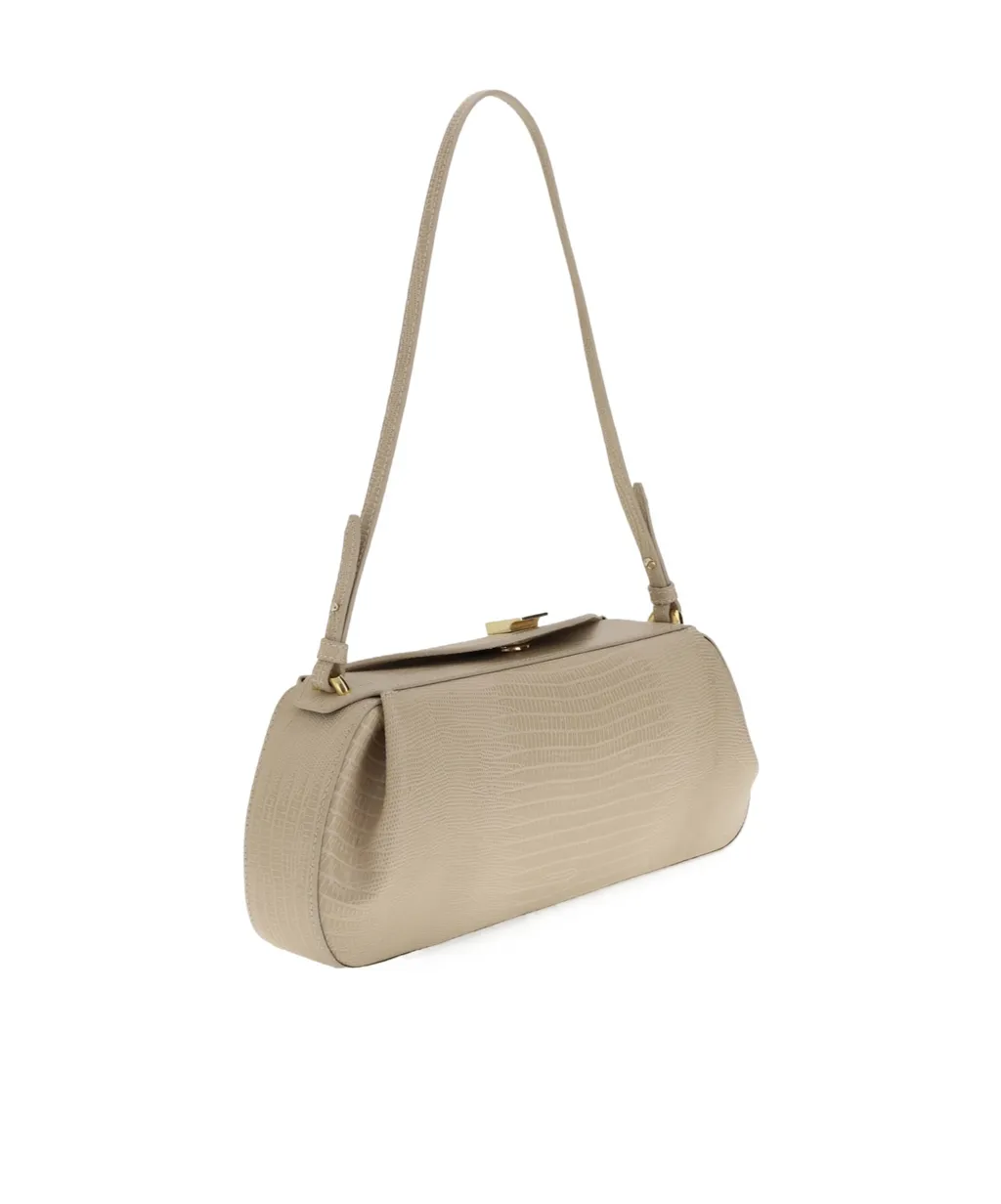 Oyster Embossed-Leather Clutch Bag