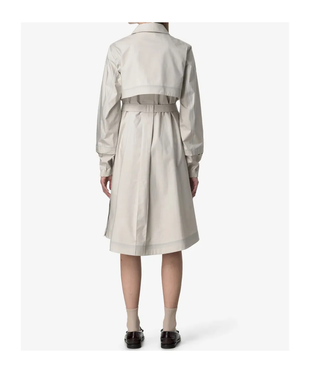 Long Sleeve Snap Button Trench Coat