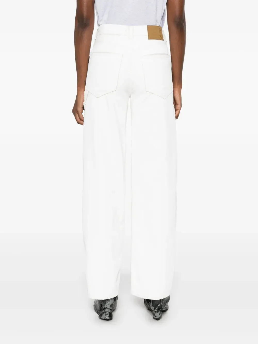 Denim Trousers With Belt Loops